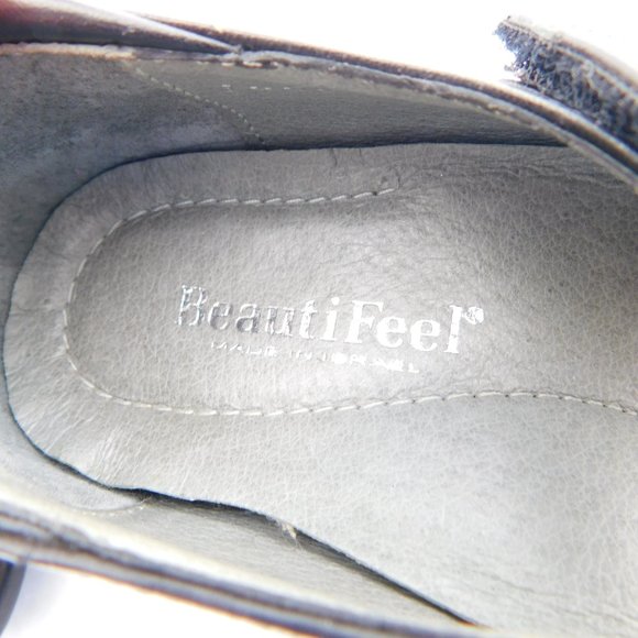 BEAUTIFEEL Black Leather Mary Jane Flats 36&37 Mismate - Picture 8 of 8